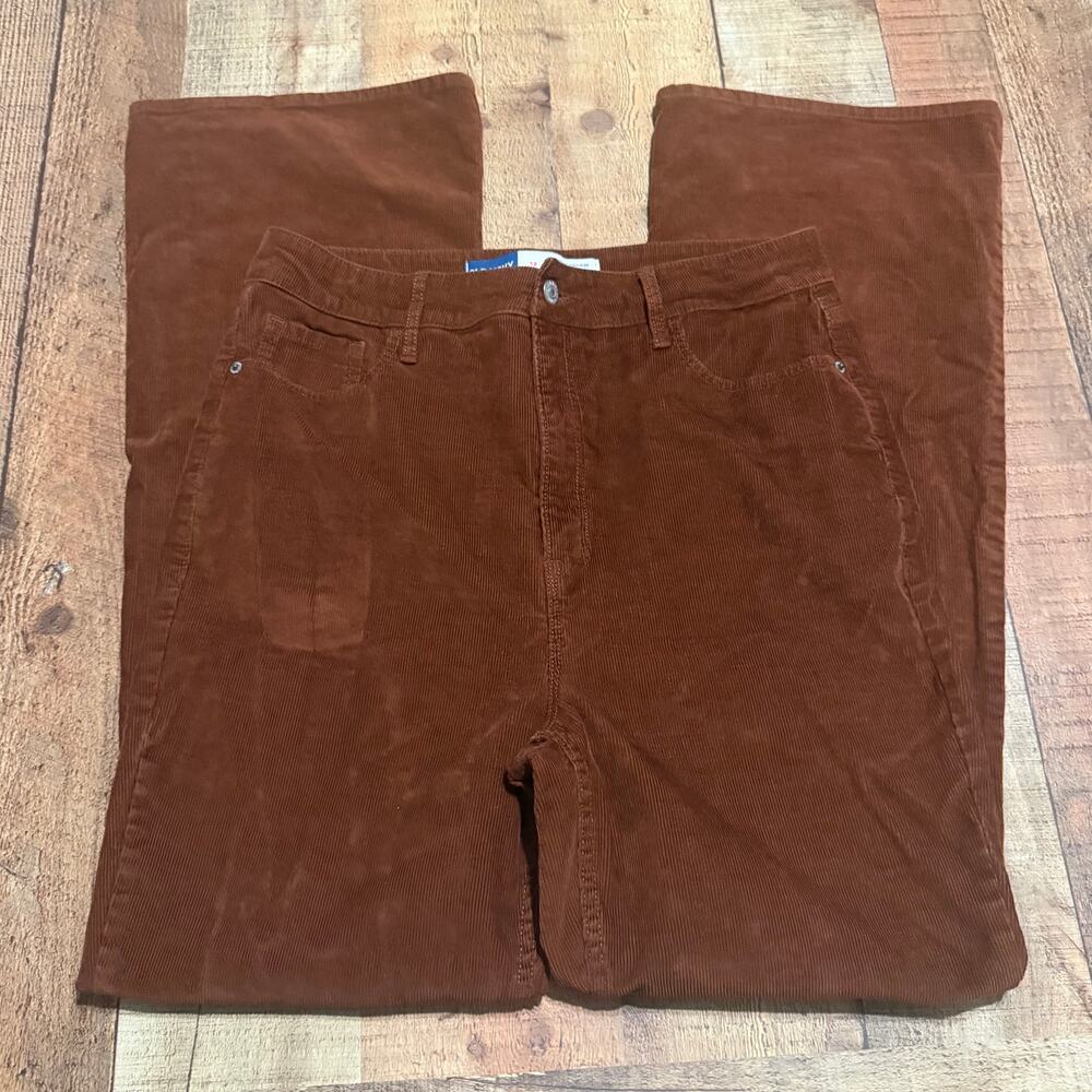 Old Navy Women's Brown Higher High-Rise Flare Corduroy Pants Sz 12 Fall Preppy - Picture 3 of 7